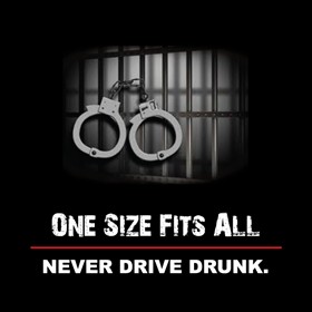 Drinking & Driving Prevention Campaign Posters: One Size Fits All Drinking & Driving Prevention Poster